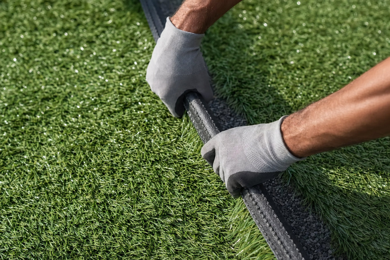 Artificial turf installation in Azusa, CA